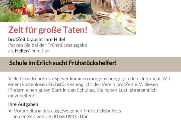 Frühstückshelfer gesucht!